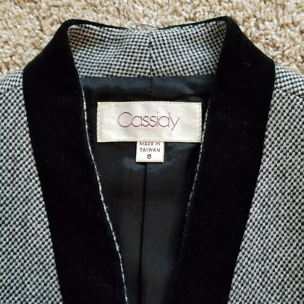 ♥️EUC♥️ VINTAGE CASSIDY HOUNDSTOOTH SUIT - Picture 2 of 16